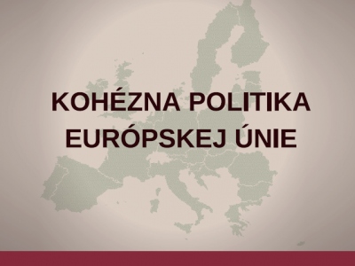 Kohézna politika EÚ - pracovné listy